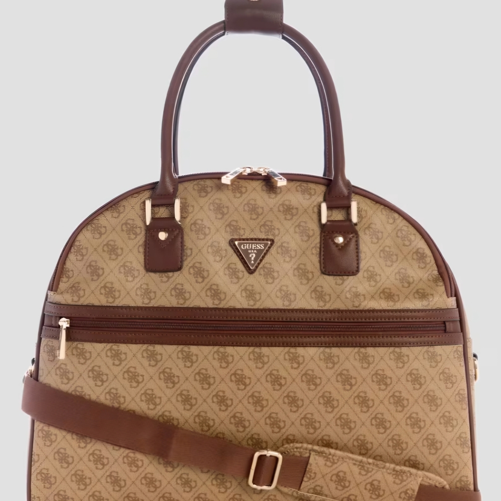 Guess Brown Monogram Handbag